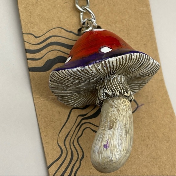 Amanita Muscaria Mushroom Keychain, NWT, For Bundle Purchases Only - Picture 6 of 6